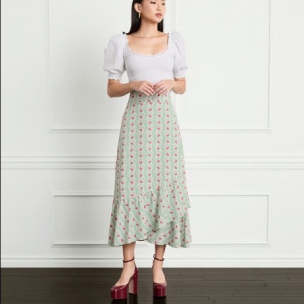 The Mirabel Trailing Vines Wrap Skirt